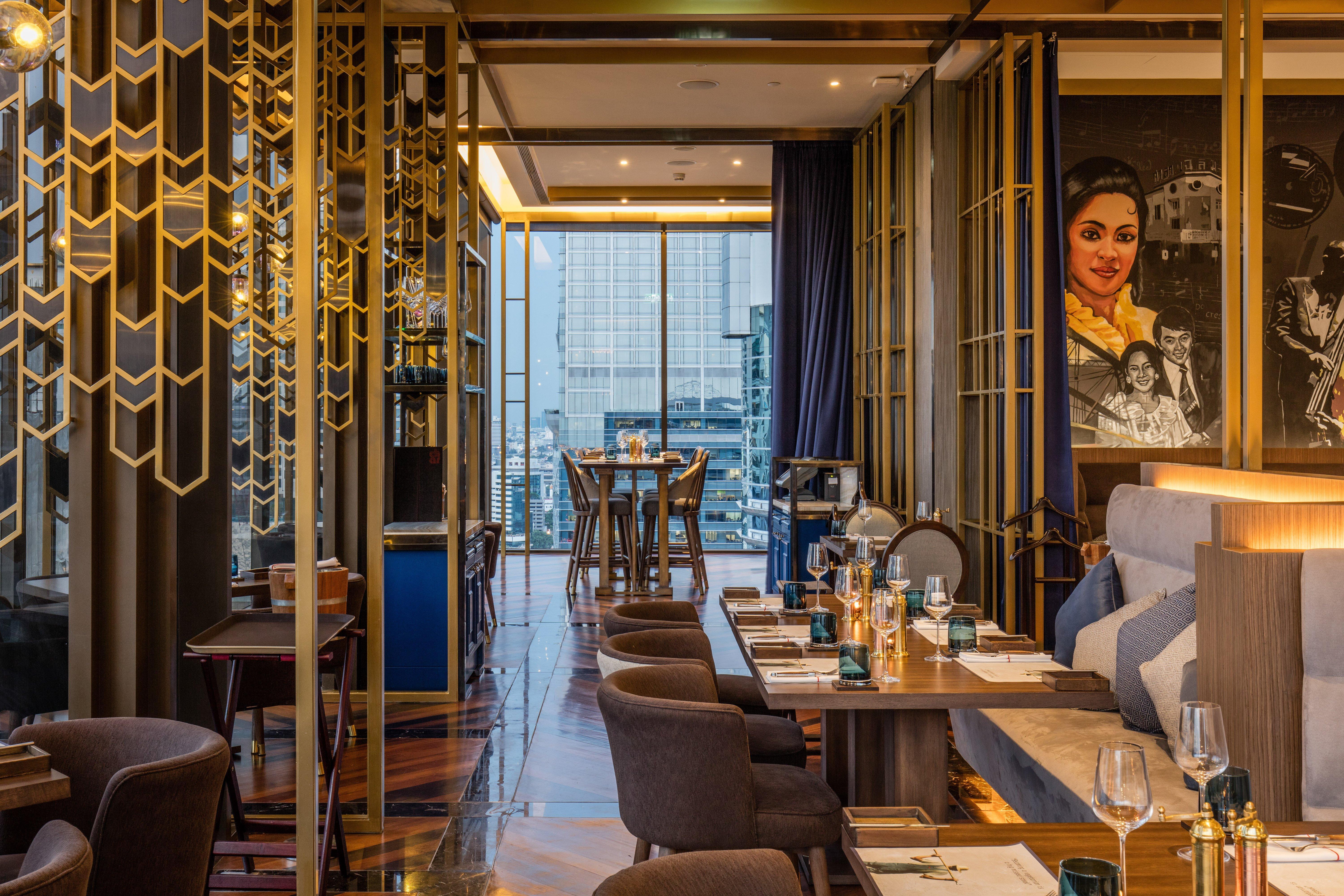 Hotel Indigo Bangkok Wireless Road By Ihg Exterior foto The interior of the restaurant
