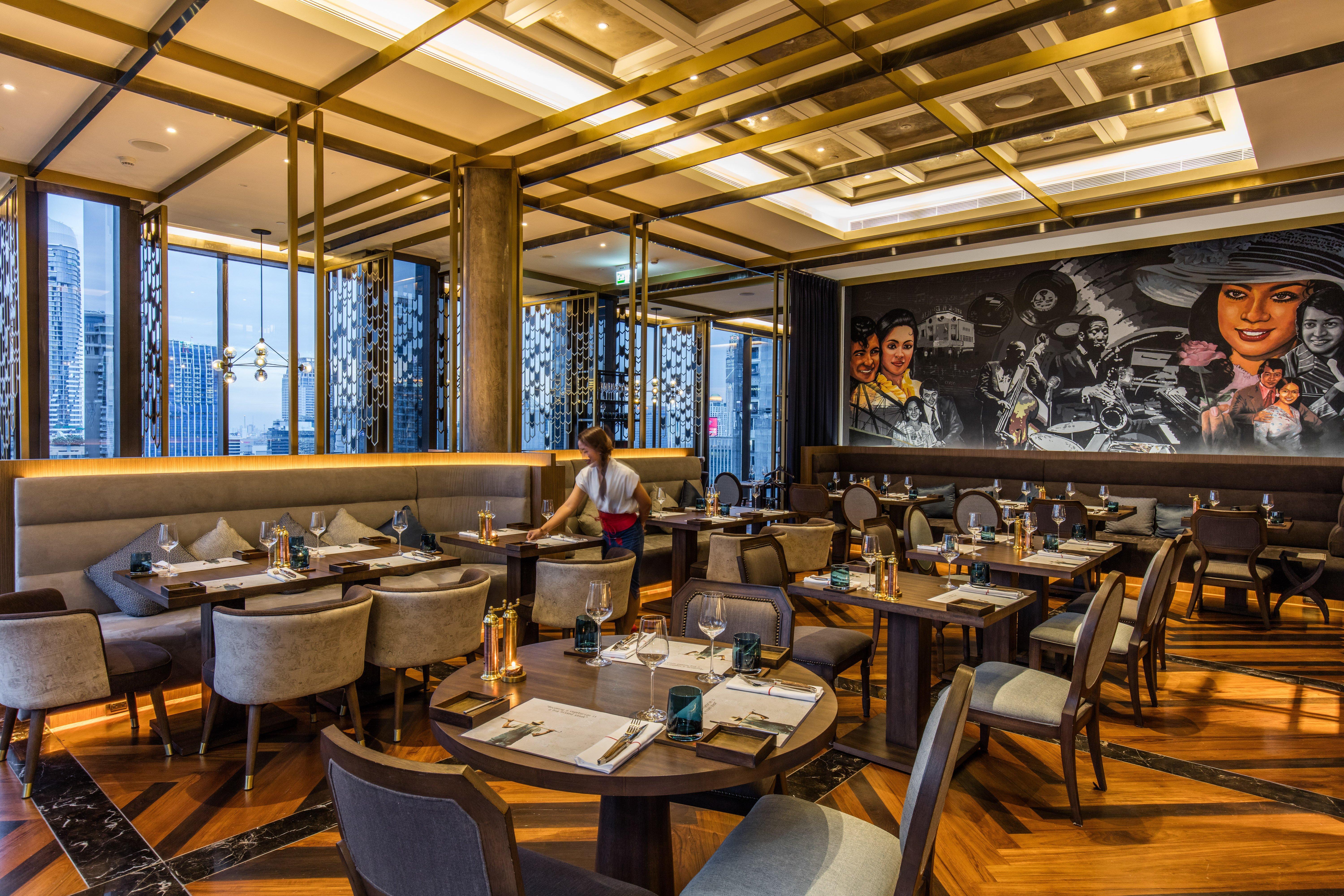 Hotel Indigo Bangkok Wireless Road By Ihg Exterior foto The interior of the restaurant
